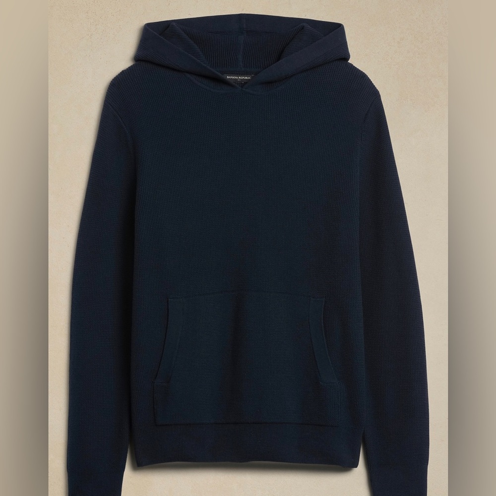 Banana Republic - Racking-Stitch Popover Hoodie